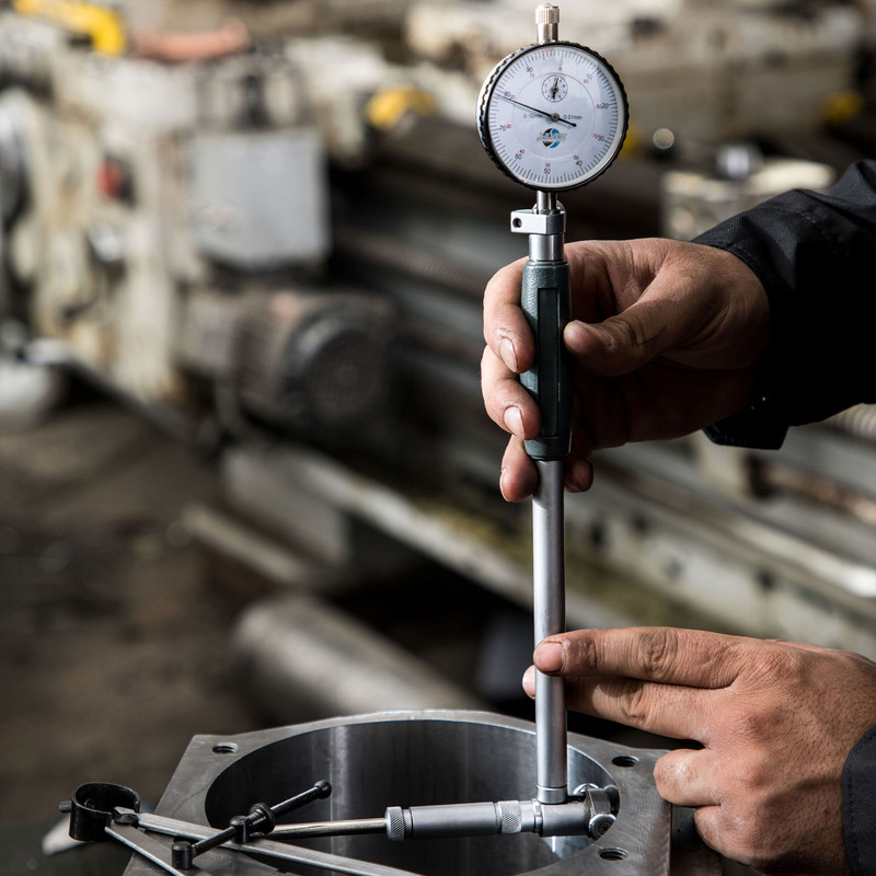 گیج سیلندر سیلور مدل ساعتی گستره 160-50 میلیمتر