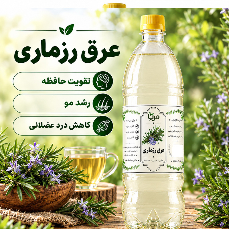 عرق رزماری مِرنا - 1 لیتر 
