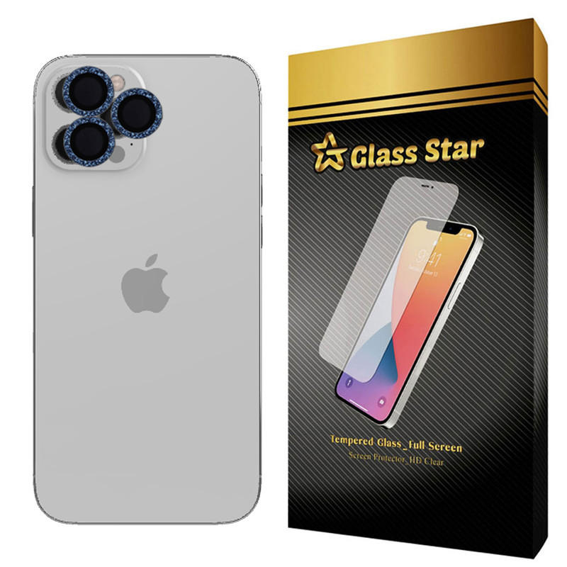 محافظ لنز دوربین گلس استار مدل SWAROVSKI مناسب برای گوشی موبایل اپل iPhone 12 Pro