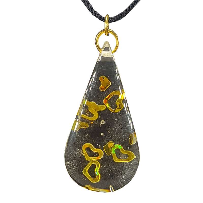 گردنبند دخترانه مدل قطره وقلب