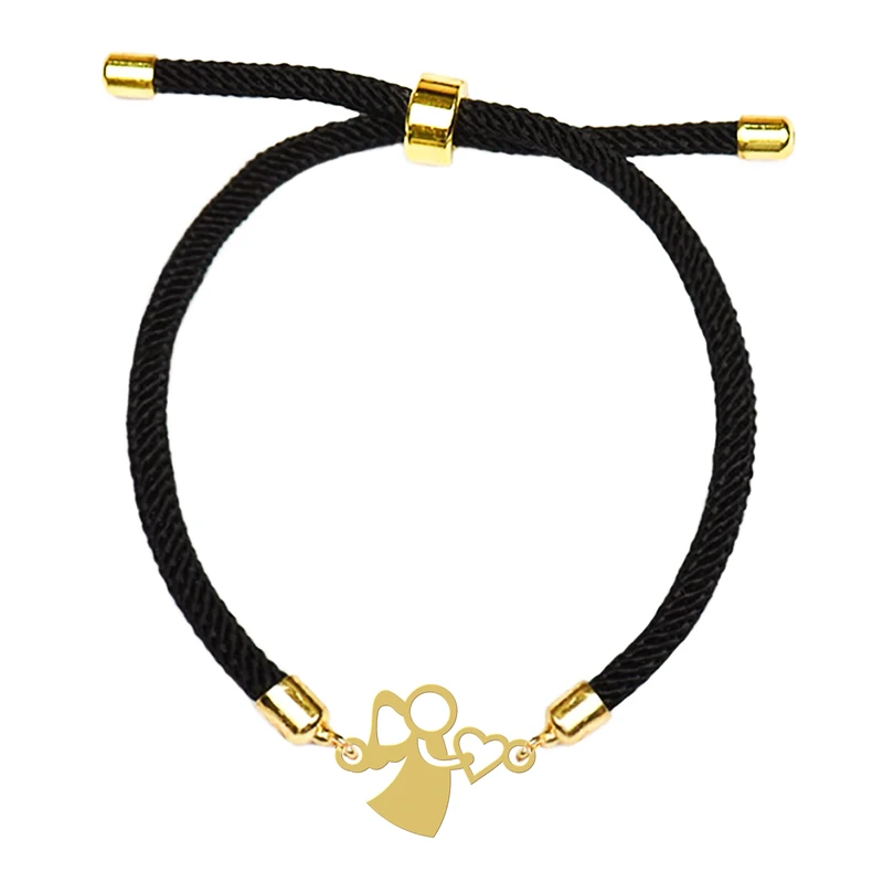 دستبند زنانه هایکا مدل فرشته و قلب کد d.ha354