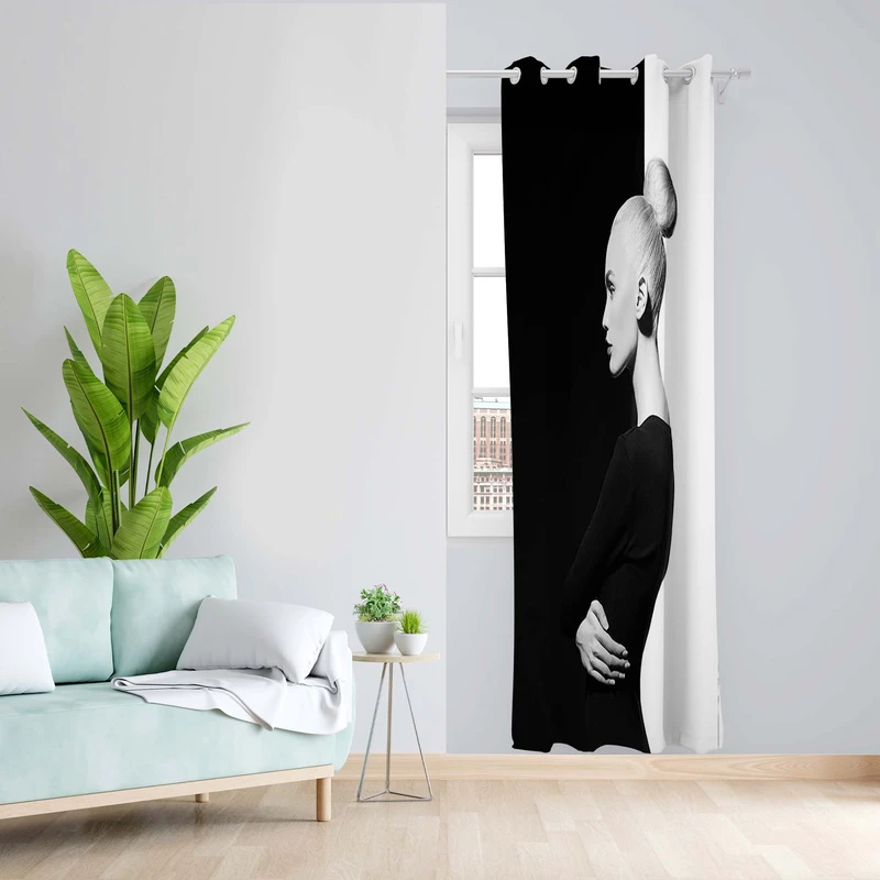 پرده طرح آنجلینا مدل مخمل پانچی کد 1445 z سایز 140x200 سانتی متر