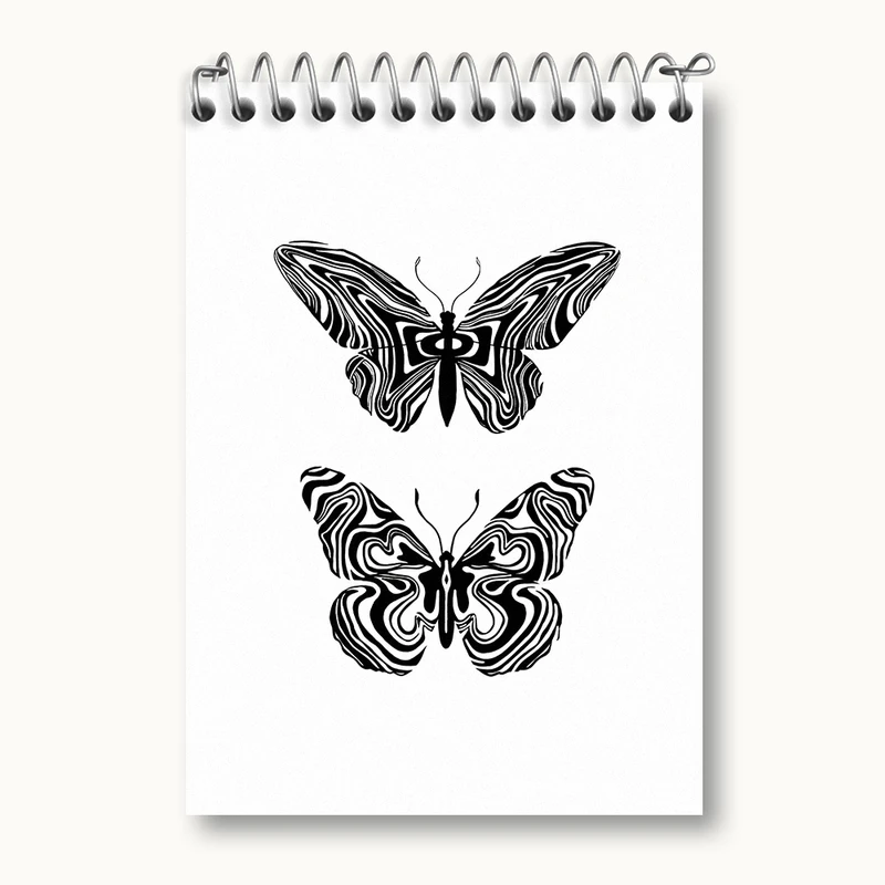 دفتر یادداشت 50 برگ خندالو طرح پروانه کد N3226