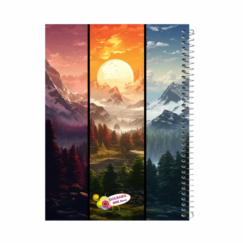 دفتر مشق 200 برگ گلبرگ کد 5104