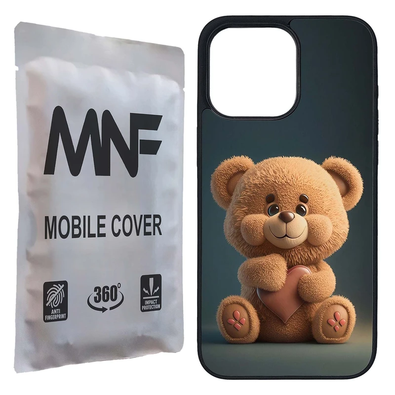 کاور ام ان اف طرح خرس فانتزی کد P-256 مناسب برای گوشی موبایل اپل iPhone 15 Pro Max    
