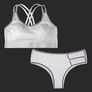 ست نیم تنه و شورت ورزشی زنانه مدل غواصی کد 2318