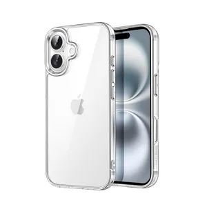 Mag safe transparent model cover suitable for Apple iPhone 16 mobile phone