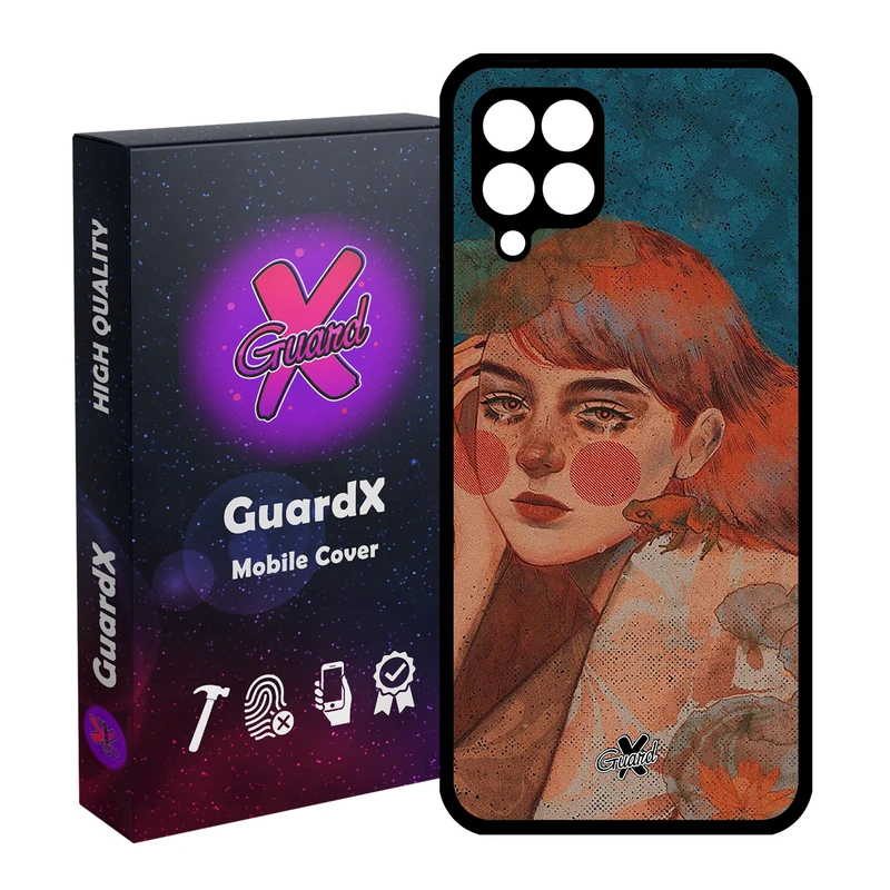 کاور گارد ایکس طرح Girl مدل Glass10330 مناسب برای گوشی موبایل سامسونگ Galaxy A12