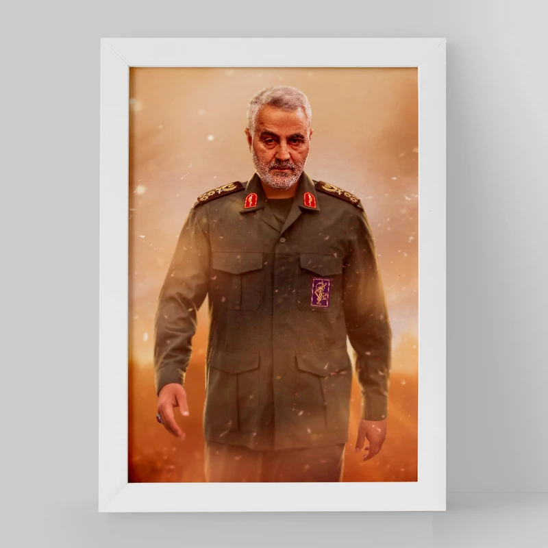 تابلو خندالو مدل سردار قاسم سلیمانی کد 2616