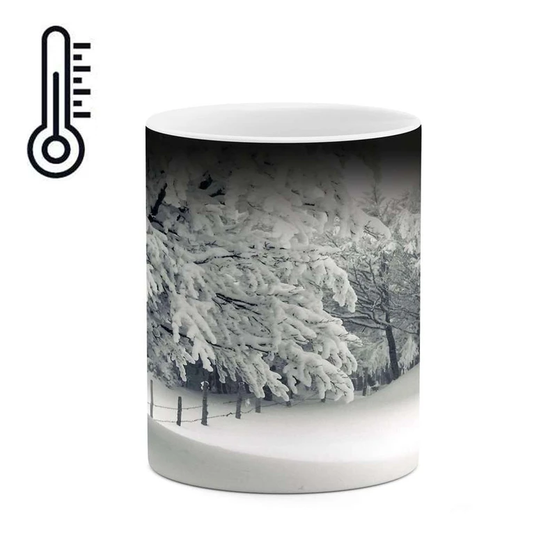 ماگ حرارتی کاکتی مدل منظره برفی کد mgh15021