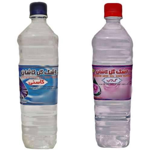 گلاب و عرق کاسنی شمیم اشک گل - 1 لیتر بسته 2 عددی