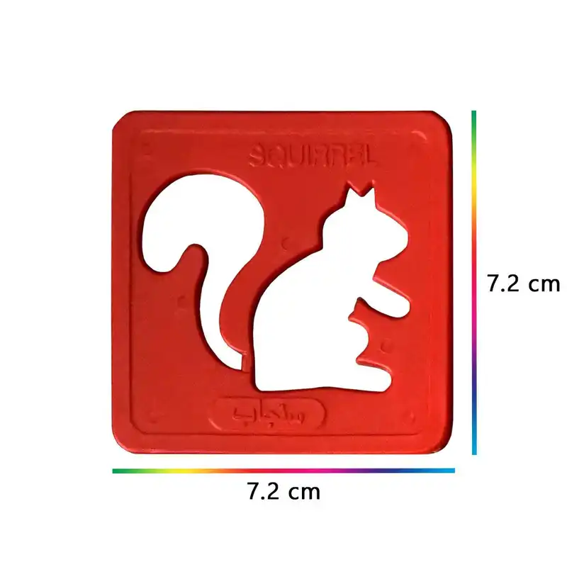 شابلون مدل گل و میوه طرح حیوانات کد SHAPE_02 مجموعه 24 عددی