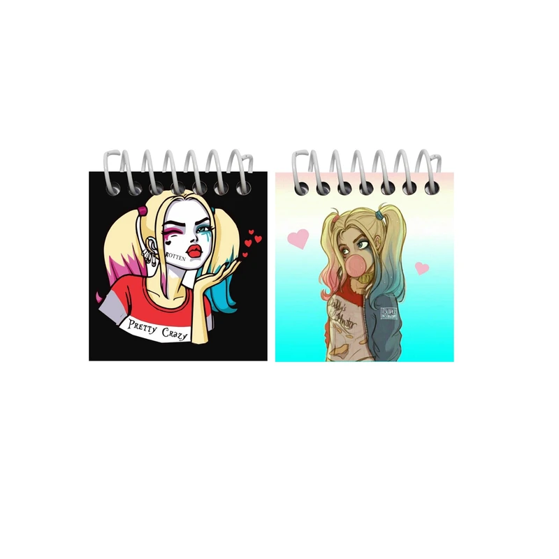 دفترچه یادداشت مدل هارلی کویین کد04 مجموعه دو عددی