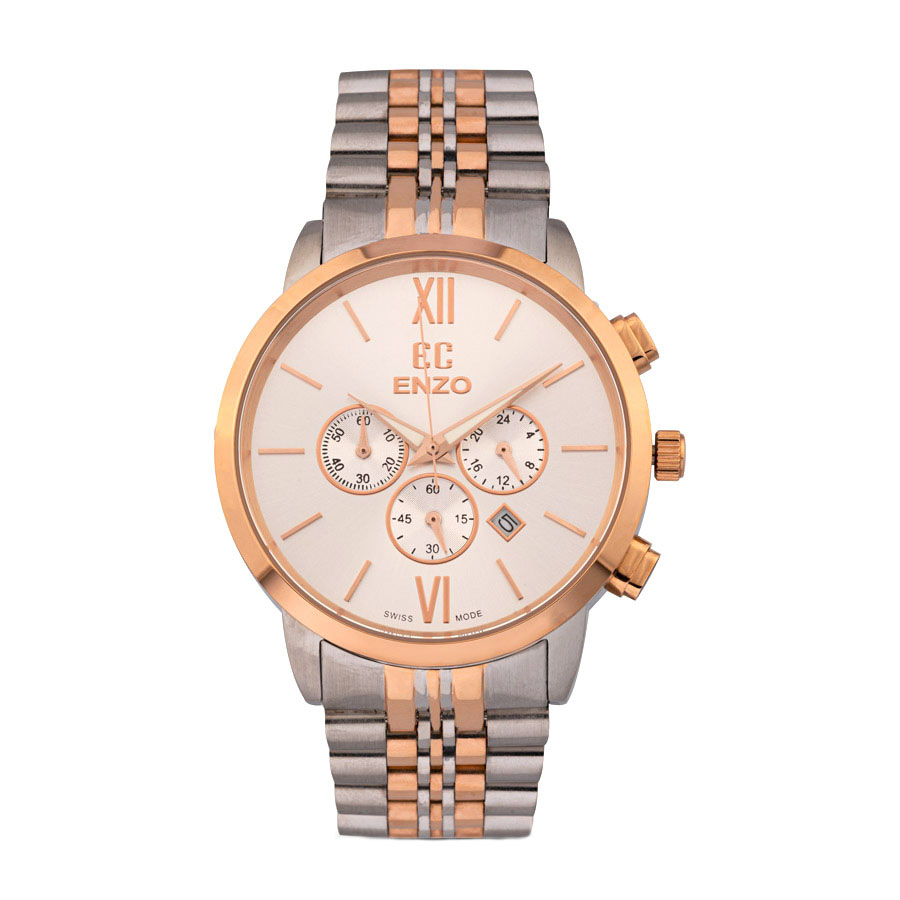 ست ساعت مچی عقربه ای زنانه و مردانه انزو مدل 836 KEG/KEL