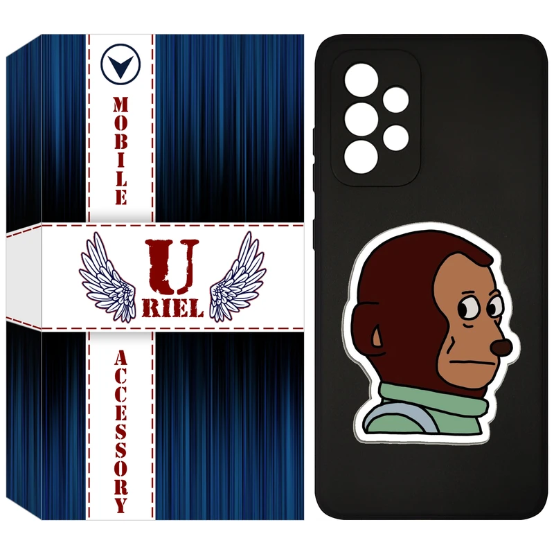 کاور یوریل قاب مدل KSH کد 88 طرح میمون مناسب برای گوشی موبایل سامسونگ Galaxy A33 5G