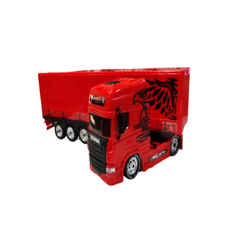 ماشین بازی مدل تریلی اسکانیا کانتینر دار