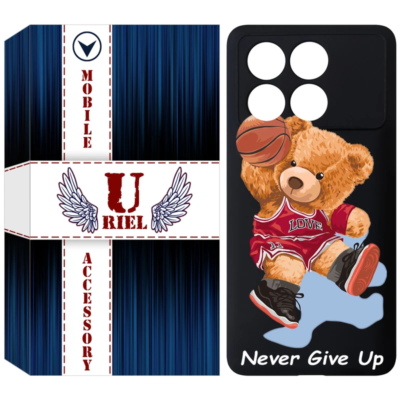 کاور یوریل مدل KSH کد 63 طرح خرس ورزشکار مناسب برای گوشی موبایل شیائومی Poco X6 Pro