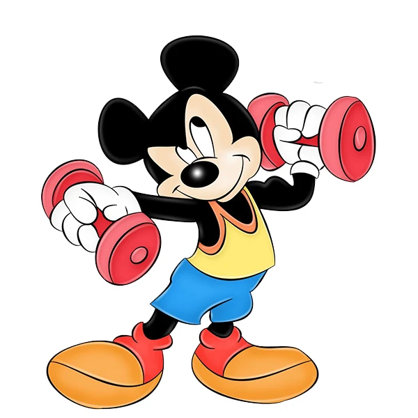  استیکر پارچه و لباس پاد آفرین طرح میکی موس کد 3902