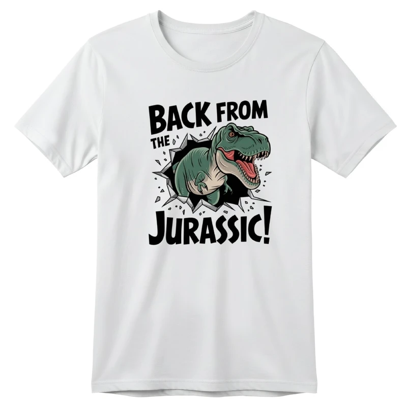 تی‌شرت آستین کوتاه بچگانه مدل دایناسور کد v18 