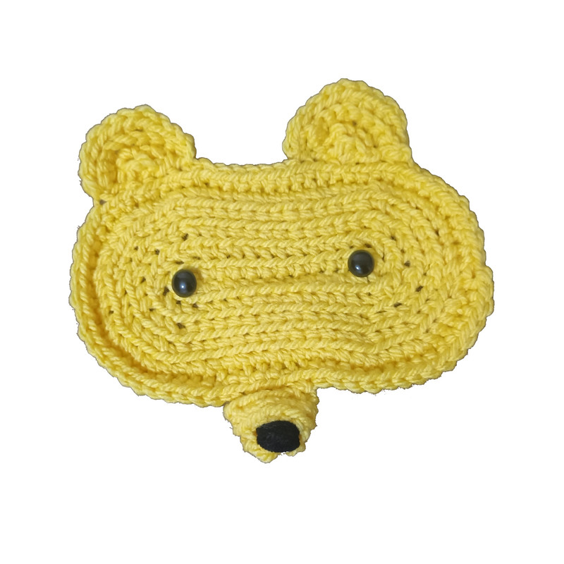 نگهدارنده ی عینک بافتنی طرح خرس کد 01