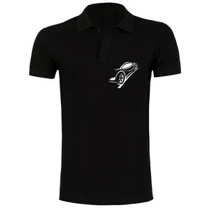 پولوشرت آستین کوتاه مردانه مدل ماشین رنگ مشکی