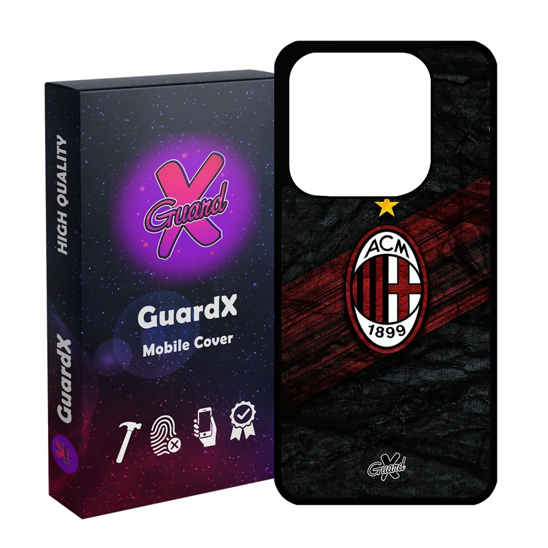 کاور گارد ایکس طرح AC Milan مدل 10057 مناسب برای گوشی موبایل شیائومی Redmi Note 14 4G