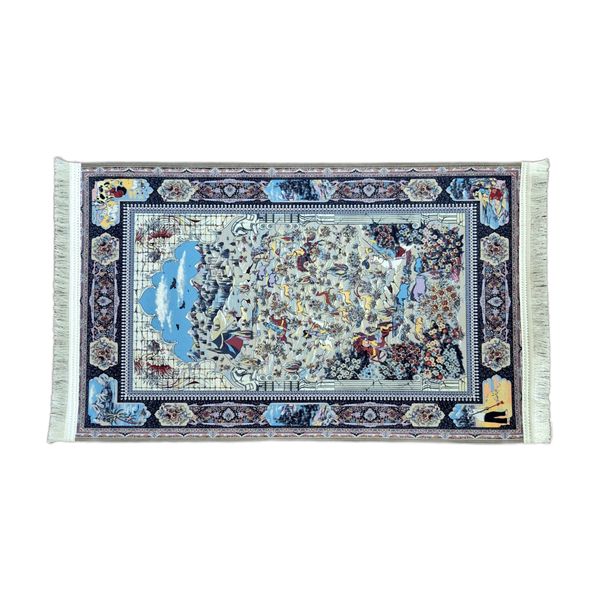 پادری مدل فرشینه ابریشمی کد 008 سایز 80x50x1 سانتی‌متر مناسب برای فضای داخلی