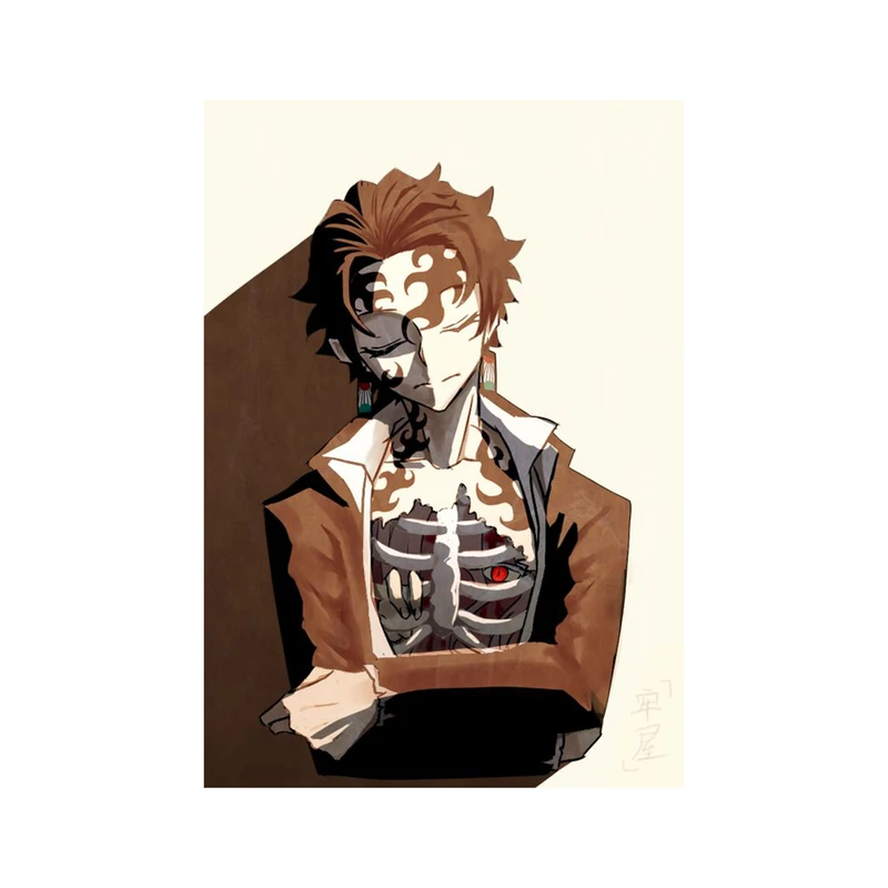 استیکر لپ تاپ و موبایل مدل انیمه طرح شیطان کش کامادو تانجیرو demon slayer kamado tanjiro کد 296