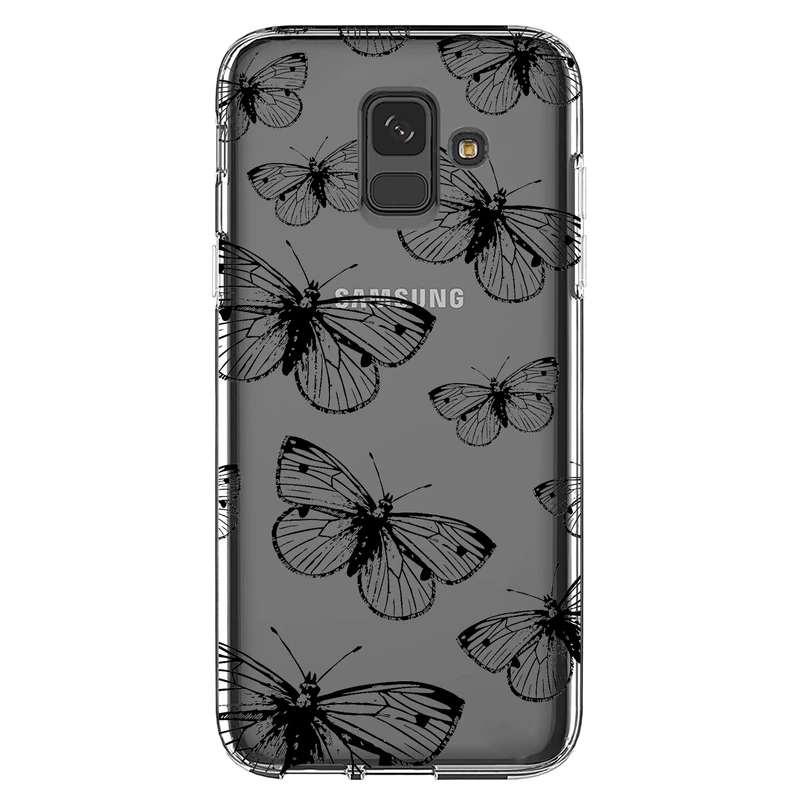 کاور مگافون طرح پروانه مدل C54-B مناسب برای گوشی موبایل سامسونگ Galaxy A6 2018