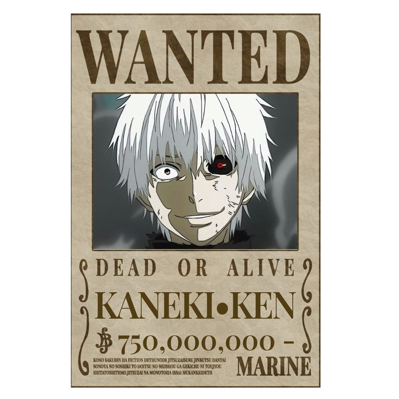پوستر تحت تعقیب مدل کانکی Kaneki طرح انیمه توکیو غول Tokyo ghoul کد 402