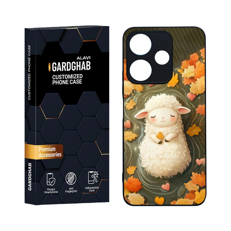 کاور گارد قاب علوی مدل دورژله ای کارتنی و انیمه مناسب برای گوشی موبایل شیائومی Redmi 13 4G / 5G