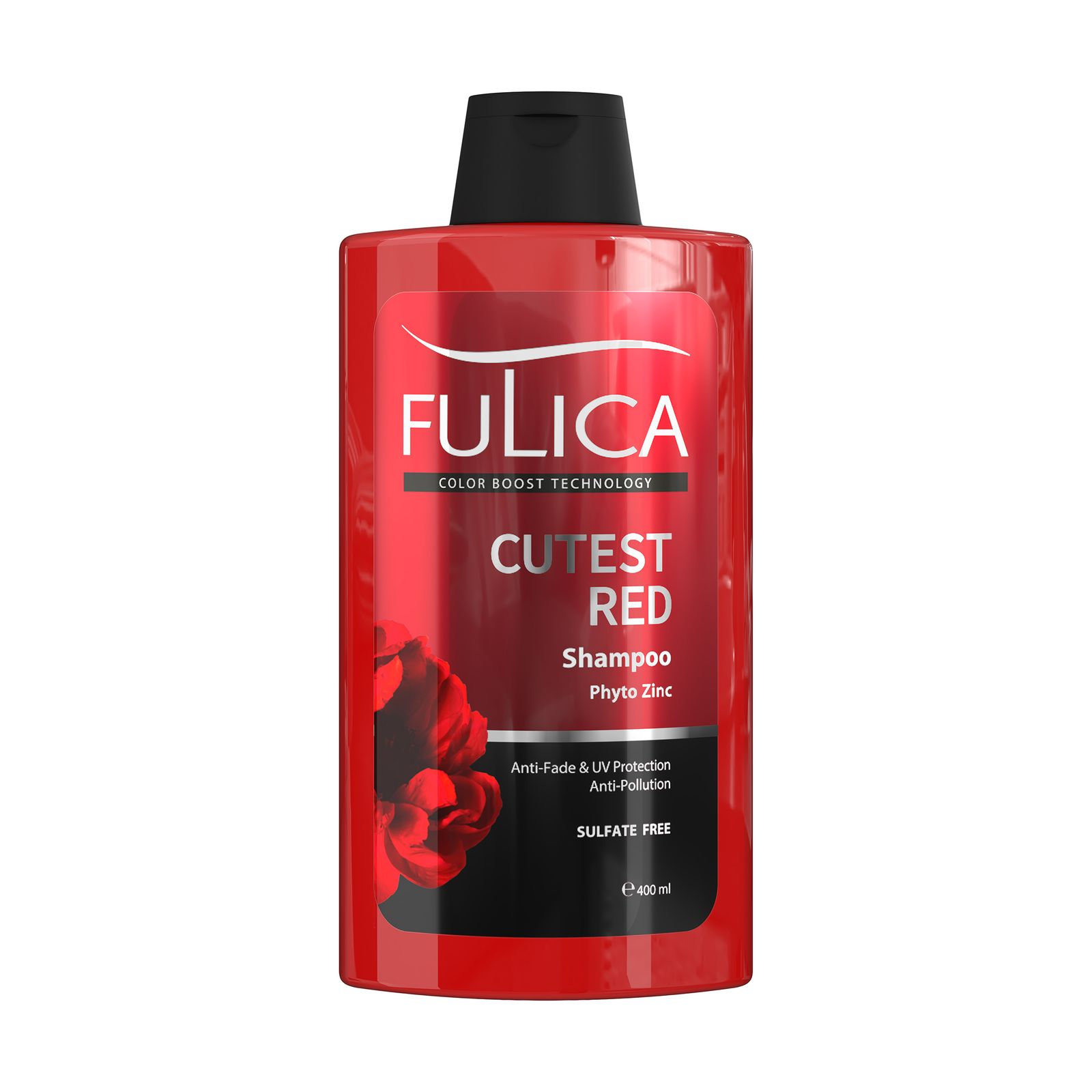 شامپو تثبیت کننده رنگ مو فولیکا مدل CUTEST RED حجم 400 میلی لیتر -  - 1