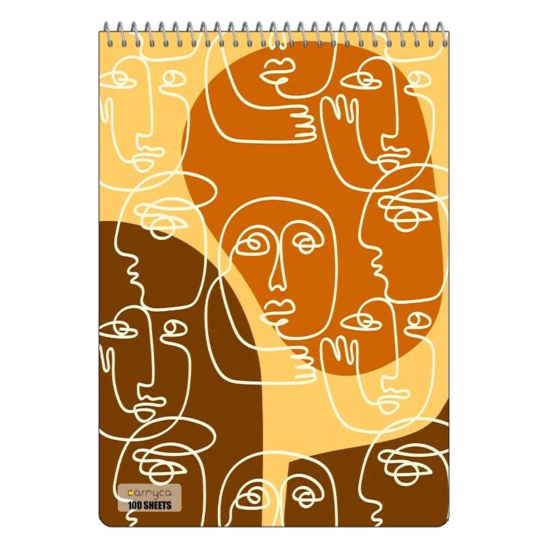 دفتر شطرنجی 100 برگ کارنیکا طرح مینیمال Minimal کد 15897