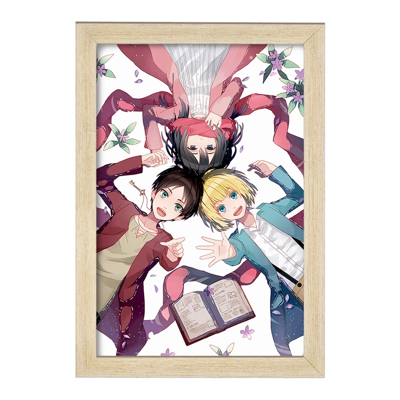 تابلو خندالو مدل میکاسا و ارن و ارمین انیمه اتک آن تایتان Attack on Titan  کد 18562