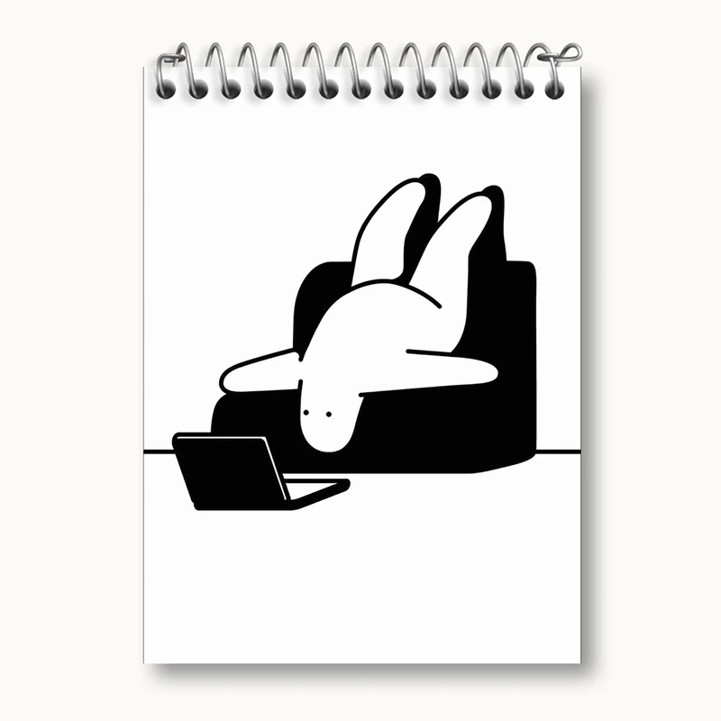 دفتر یادداشت 50 برگ خندالو مدل تنبل خسته کد 29419