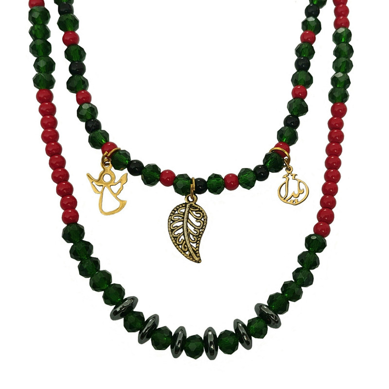 گردنبند دست ساز زنانه مدل یلدا کد E2672