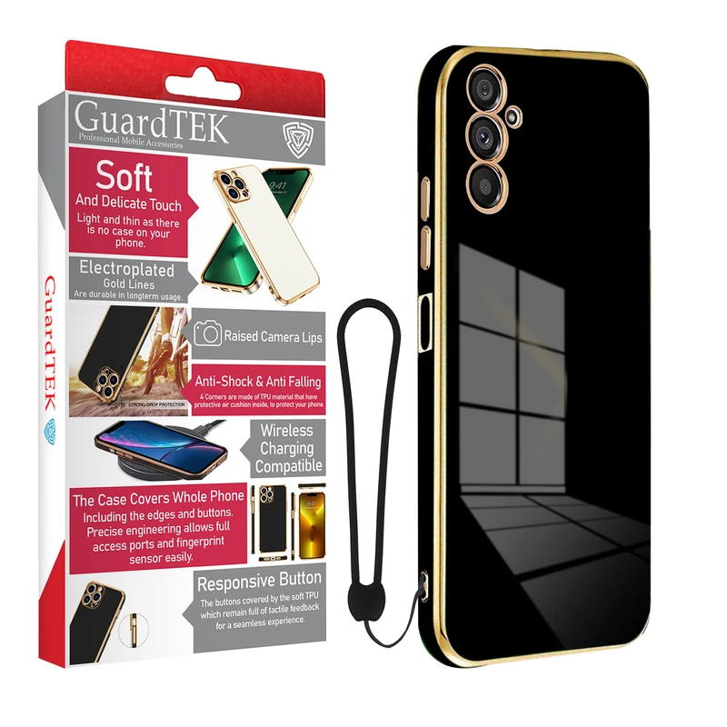 کاور گاردتک آساک مدل Apple Strap مناسب برای گوشی موبایل سامسونگ  Galaxy A06 به همراه بندآویز