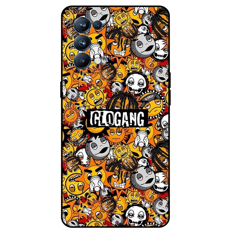 کاور مگافون طرح شکلک مدل 8243 مناسب برای گوشی موبایل اوپو Reno 5 Pro 5G      