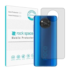 Transparent Rockspace HyGEL phone back protector suitable for Xiaomi Poco X3 mobile phone