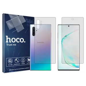 Hoco transparent screen protector, HyGEL model, suitable for Samsung Galaxy Note 10 Plus mobile phone, along with the back of the phone