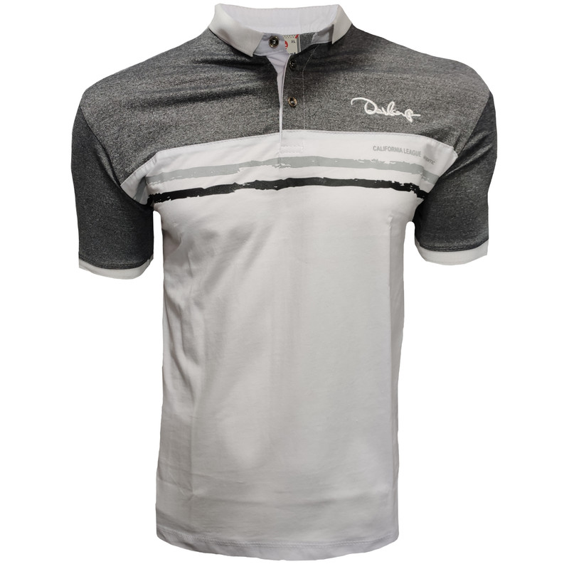 پولوشرت آستین کوتاه مردانه مدل MTWGRAY1