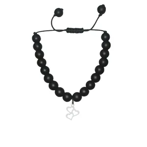 دستبند نقره هایکا طرح قلب  مدل n.ha 923