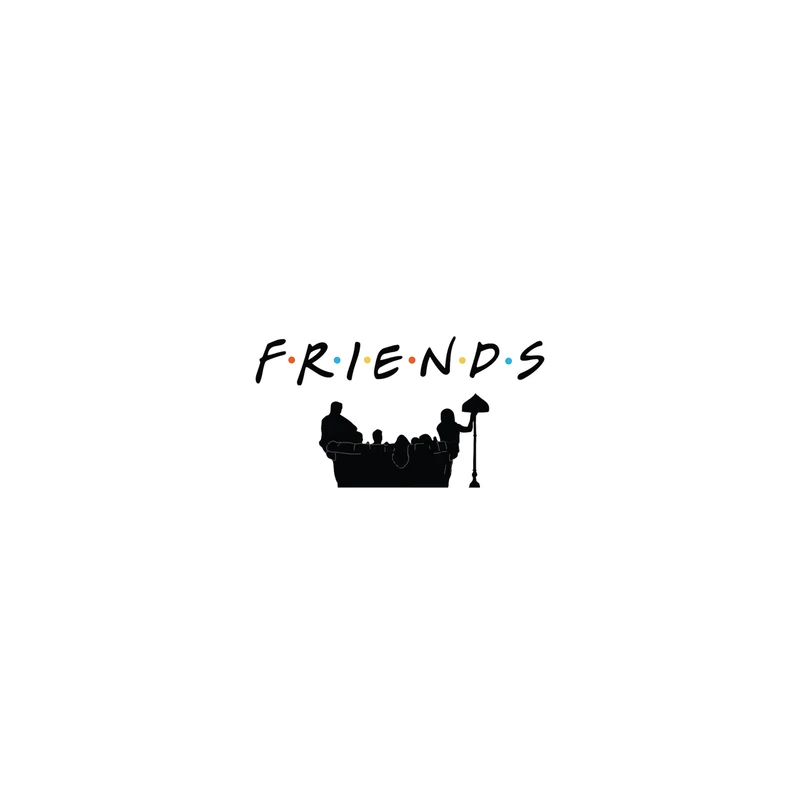 استیکر تزئینی موبایل و تبلت لولو مدل FRIENDS کد 120