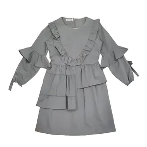 پیراهن دخترانه مدل دامن پله ای کد mn32