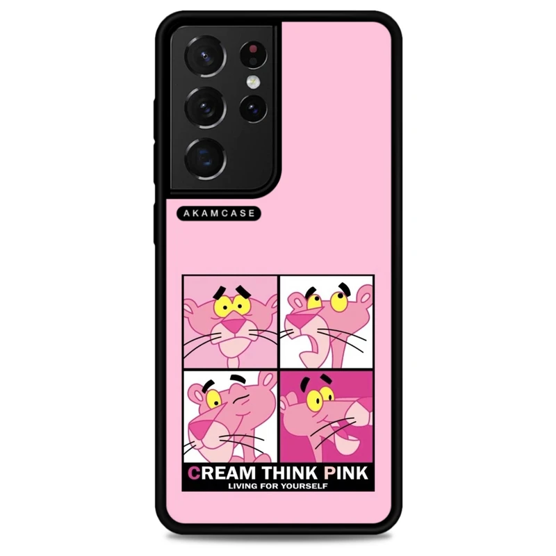 کاور آکام مدل AMC-WSGS21U-PINK PANTHER15 مناسب برای گوشی موبایل سامسونگ Galaxy S21 Ultra