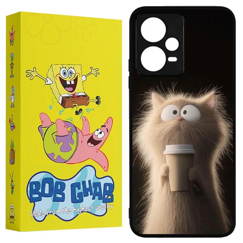 کاور باب قاب طرح گربه مدل X5CHB مناسب برای گوشی موبایل شیائومی Poco X5 Pro 5G