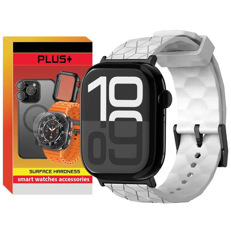 بند پلاس مدل Rhombus Black PL مناسب برای اپل واچ Series 10 42mm Aluminum