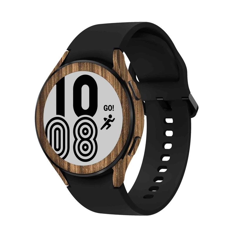  برچسب ماهوت طرح Light-Walnut-Wood مناسب برای ساعت هوشمند سامسونگ Watch4 44mm