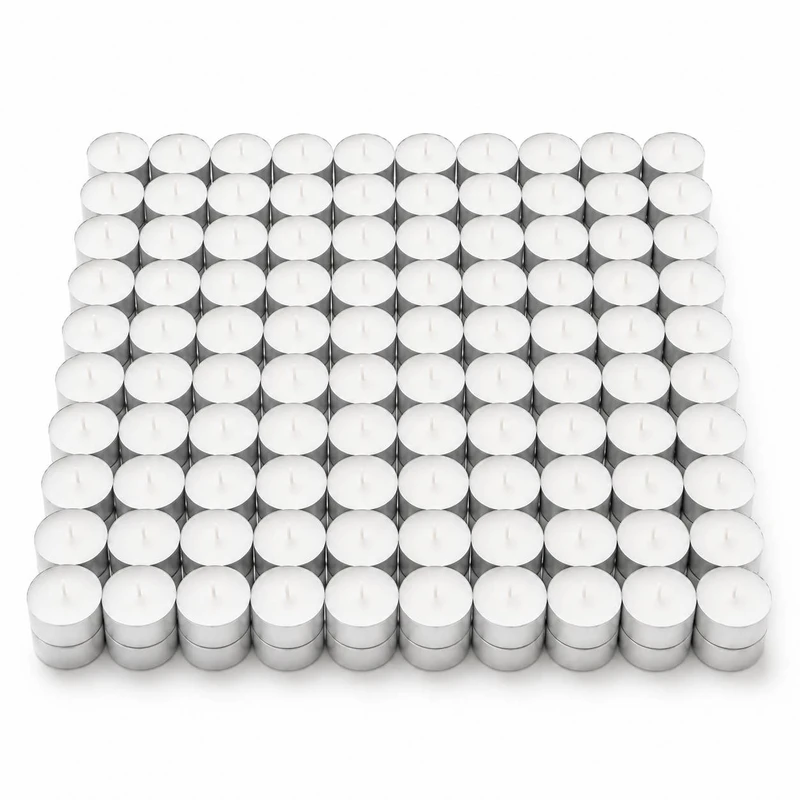 شمع وارمر بدون بو نیوویا مدل tea light زمان اتمام 4 ساعت بسته 100 عددی