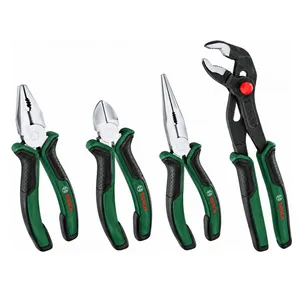  انبر دستی بوش مدل حرفه ای فشار قوی 1600A02W7K 4 Piece Pliers مجموعه 4 عددی